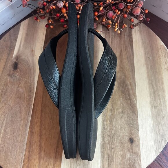 Okabashi Voyager Men's Flip Flops Thong Sandal Sz 11M in Black Slip Resistant - Picture 8 of 9
